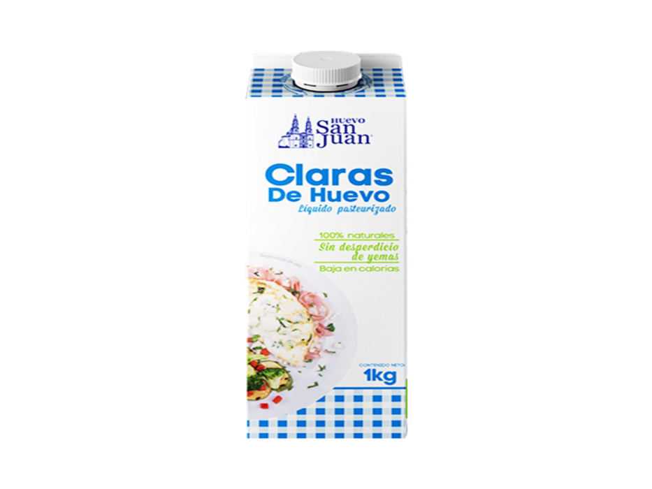 Claras de huevo San Juan 1 L