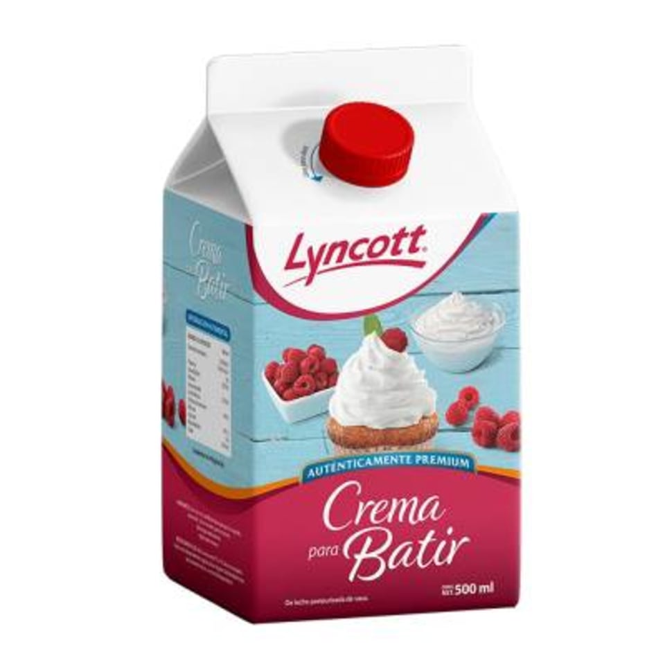 Crema para batir Lyncott 500 ml
