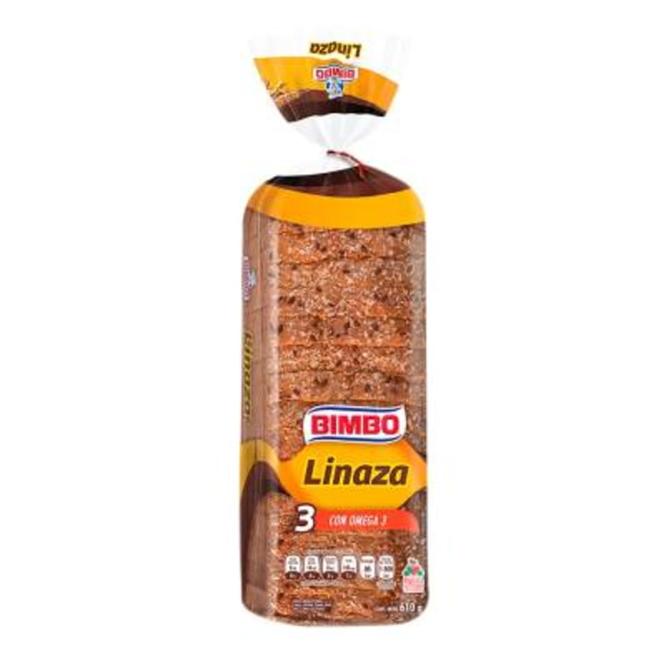 Pan integral Bimbo con linaza 610 g