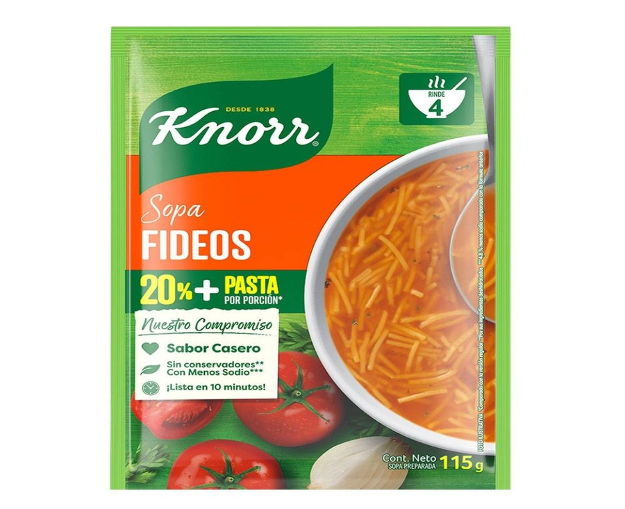 Sopa Knorr fideos 115 g