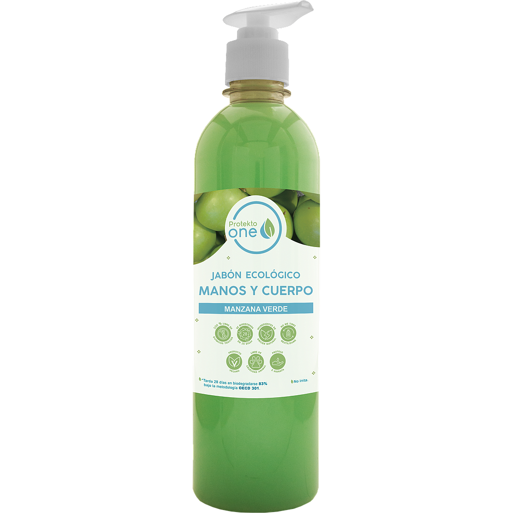 Jabón Ecológico para Manos y Cuerpo 500 ml/JM MANZANA 