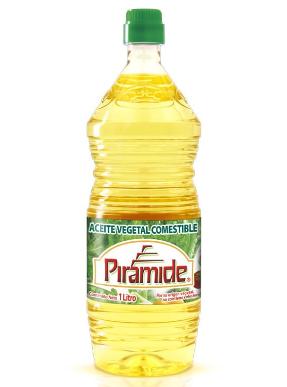Pirámide aceite vegetal comestible  de 1 Litro