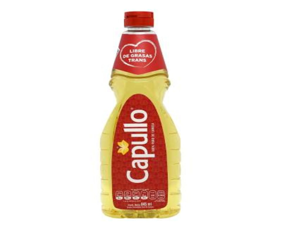 Aceite Capullo 100% puro de canola 845 ml